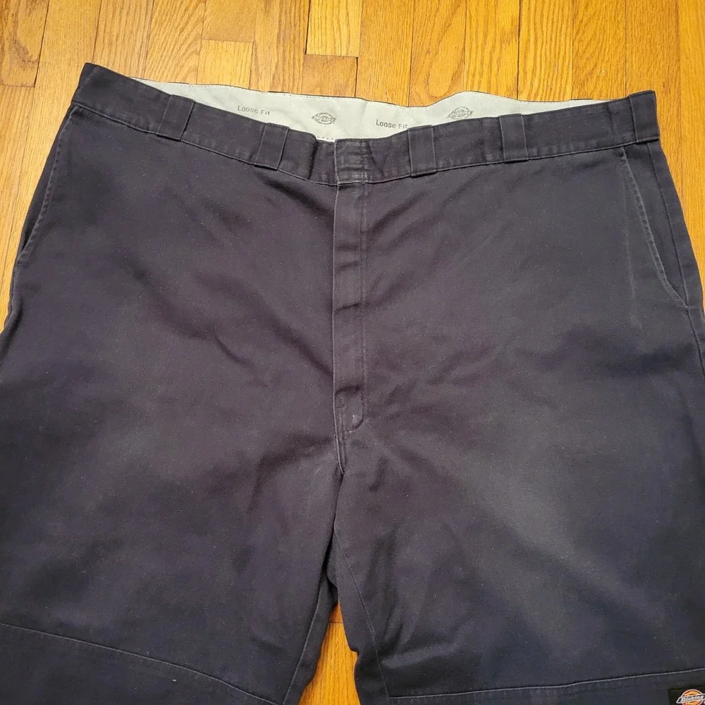 2 Pair Dickies Loose Fit Double Knee‎ Work Pants Black 50x32 Utility Gorpcore